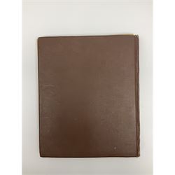 Album of WWII era paper ephemera, to include cartoon illustrations by George Goodwin Butterworth and Clive Uptton, articles and photographs