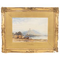 Thomas Miles Richardson Jnr. (British 1813-1890): 'A Castle Ruin', watercolour signed with initials 24cm x 35cm