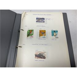 Stamps and Royal Mail postcards, including small number of George V postal history interest items, WWF interest stamps, mixed stamps in packets etc, housed in various albums and loose, in one box