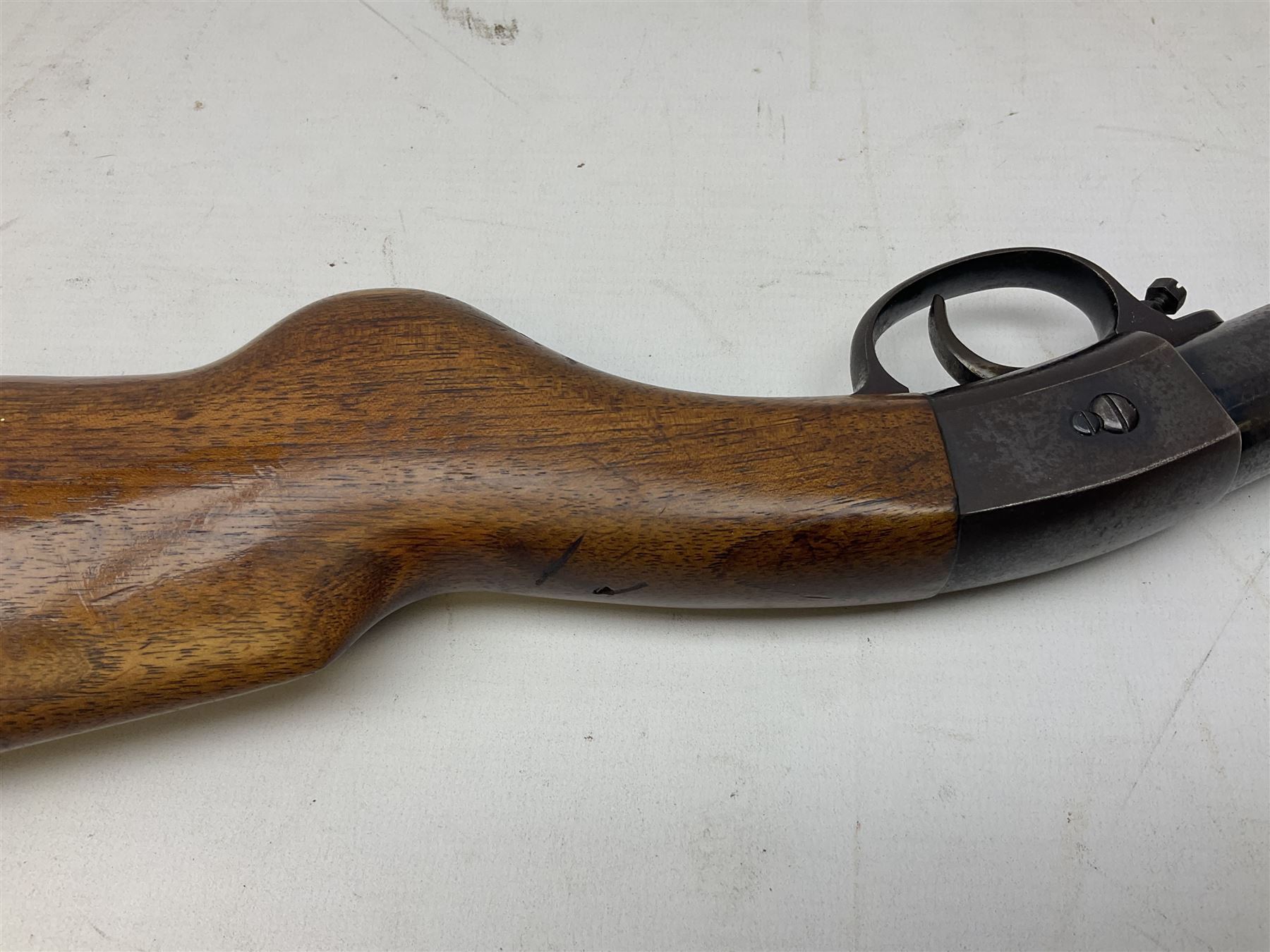 Diana Model 27 .177 air rifle with under lever action and walnut stock L108cm