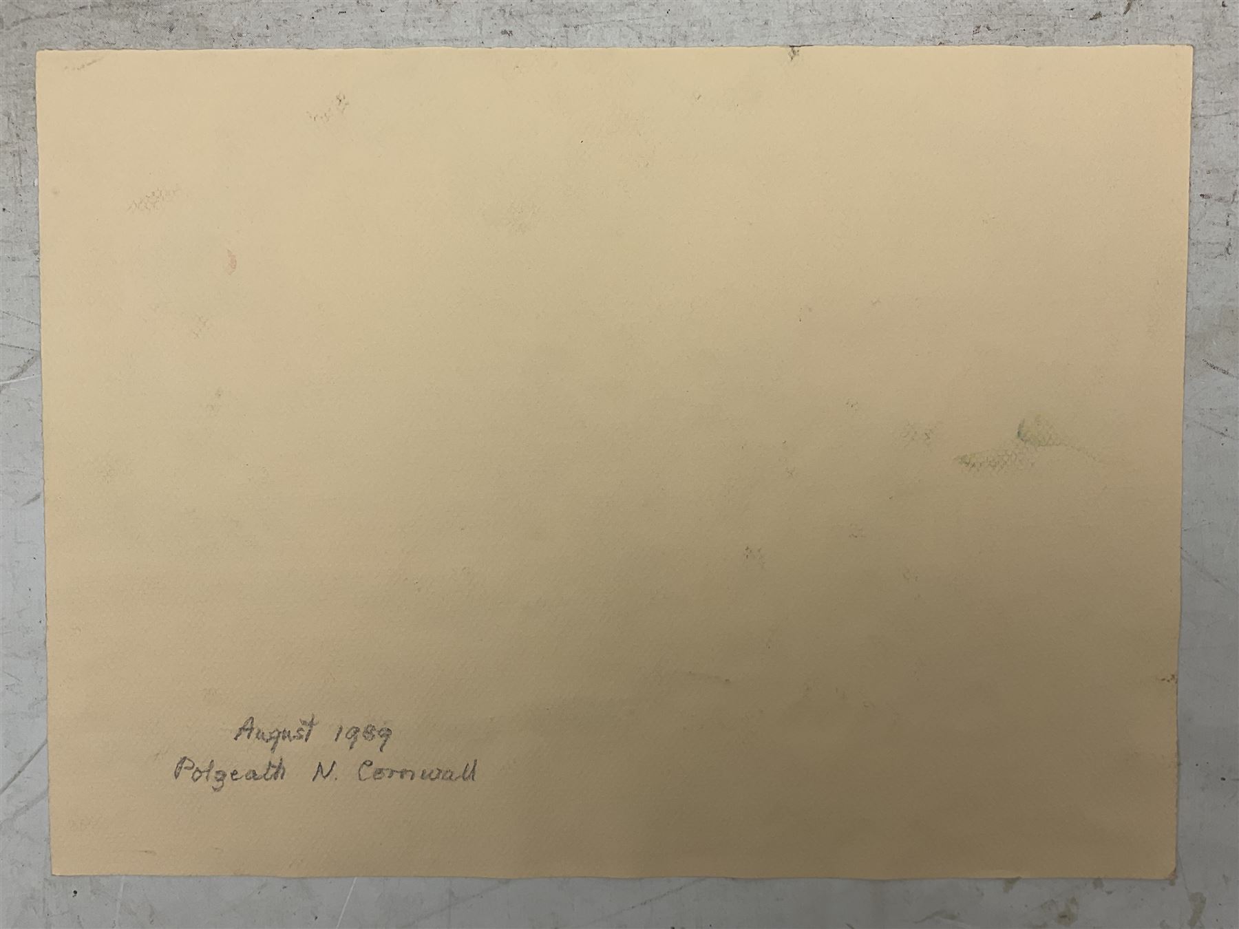 Jean Alexander (British 1911-1994): Views in Suffolk, comprising: 'Morning on the Shore - Aldeburgh July 1984', 'Sunshine on the Backwater - Aug '85 with Stephanie', 'Stormy Weather - High Sea near East Terrace Aug 1988', 'Walberswick - July 1990', 'Squally Weather near Bungay (outside Joan's house Broom Tuns) Jan 1990', 'Polzeath N. Cornwall - August 1989', and another untitled, watercolours, each signed, variously titled and dated verso, the titled 27.5cm x 37.5cm (unframed), the other 25cm x 27cm (mounted) (7)