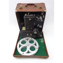  Specto Ltd film projector, type F with a Taylor-Hobson 2 inch projector lens, in leather case  