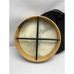 Irish Bodhran, in soft carrying case, D45cm