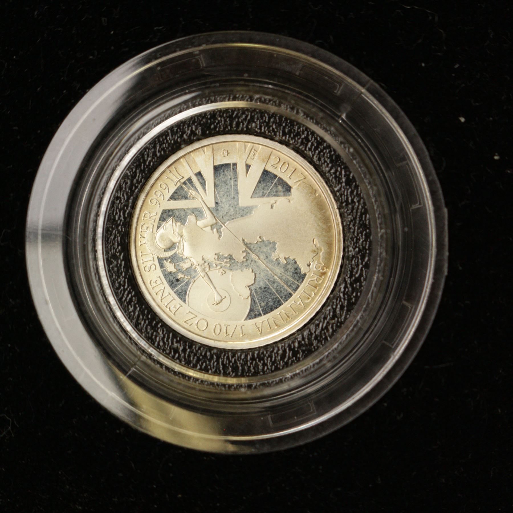 The Royal Mint United Kingdom 2017 silver proof Britannia six-coin set, cased with certificate