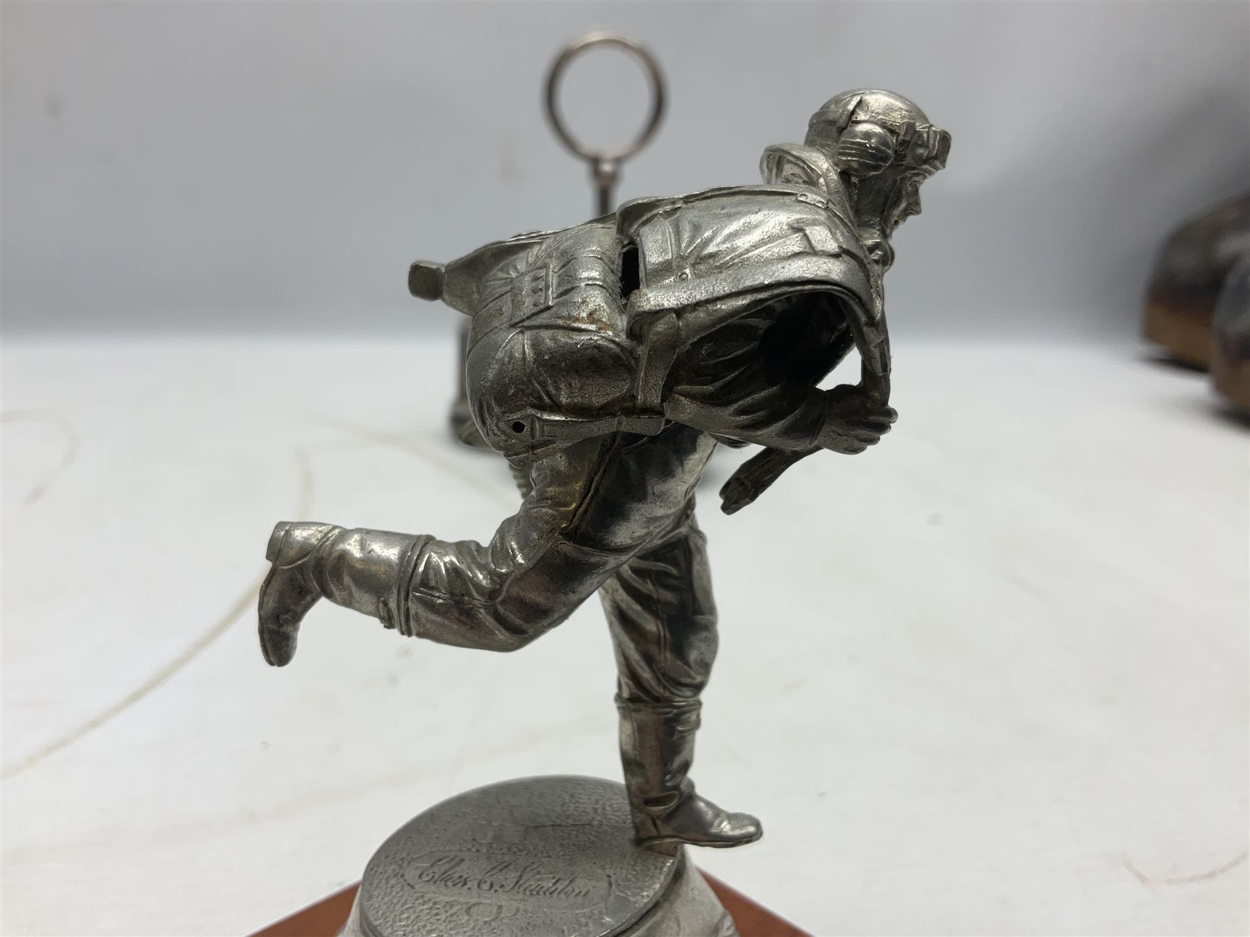 Walker & Hall silver plated RAF mess cruet frame H16.5cm; after Chas C