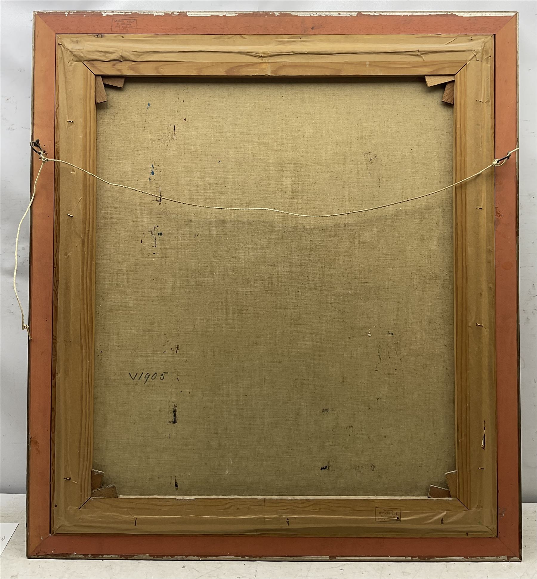 Heinz-Jurgen Menzinger (German 1943-): Winter Village Landscape, oil on canvas signed 80cm x 70cm 