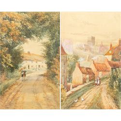 John Wynne Williams (British fl.1900-1920): 'Forge Valley' and 'Paradise' Old Town Scarbor...