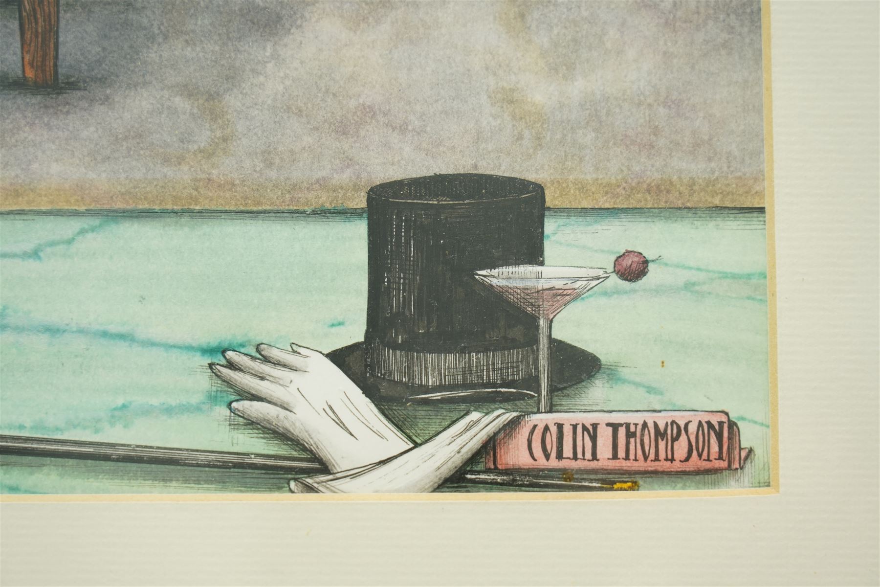 Colin Thompson (British/Australian 1942-): Art Deco Home Illustration, ink and watercolour signed 39cm x 37cm Notes: Featured in Thompson's the 'Pictures of Home' book, commissioned by Leeds Permanent Building Society, page 22.