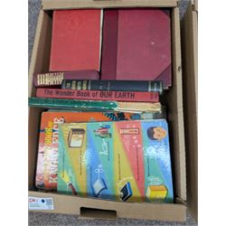 Enid Blyton children's books, engineers reference books, etc