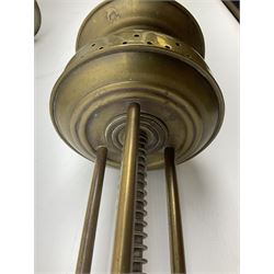 French brass posher and American posher, tallest example, L100cm 