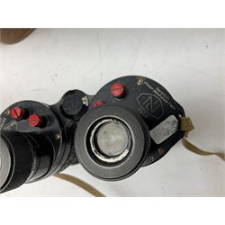 Pair of Bausch & Lomb U.S.A. 30mm binoculars and a pair of WWII period Bino Prism No.5 MKV 7X binoculars dated 1944 (2)