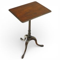 Whytock & Reid - quality early 20th century mahogany pedestal table, rectangular top, rais...