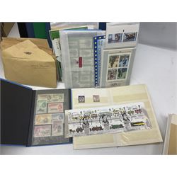 Various Queen Elizabeth II first day covers, PHQ cards, Great British and World stamps etc, in various albums, folders and loose