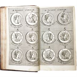 Suetonius Caius Tranquillus – 'Opera' with commentary by Samuel Pitiscus, published Utrecht: Franciscus Halma, 1690, First edition. An exceptional association copy, inscribed on the endpapers by Sir William Hamilton: “William Hamilton / Napoli,” and by Lady Emma Hamilton, who dates her signature “1797.” A further inscription reads, “Given me by my dear Sir William / Napoli,” a reference to the time when both Hamiltons were in Naples in 1797, during the height of their celebrated association with Horatio Nelson. Bound in full calf, with ribbed spines and gilt lettering.

Provenance: The Library of Sir William Hamilton; Lady Emma Hamilton; by descent to a cousin in Edinburgh (according to a memorandum by Andrew Baxendine, bookseller, 1892); later handled by George Bayntun, Bath (letters dated 1985 present).
The 1690 Utrecht edition, with Samuel Pitiscus’s seminal commentary, was a landmark in classical scholarship and perfectly reflects Sir William Hamilton’s deep antiquarian interests, particularly in Roman history.