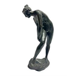 Sir Edgar Bertram MacKennal (Australian 1863-1931), Diana Wounded, bronze with black patina, signed and dated B MacKennal 1905, H37cm