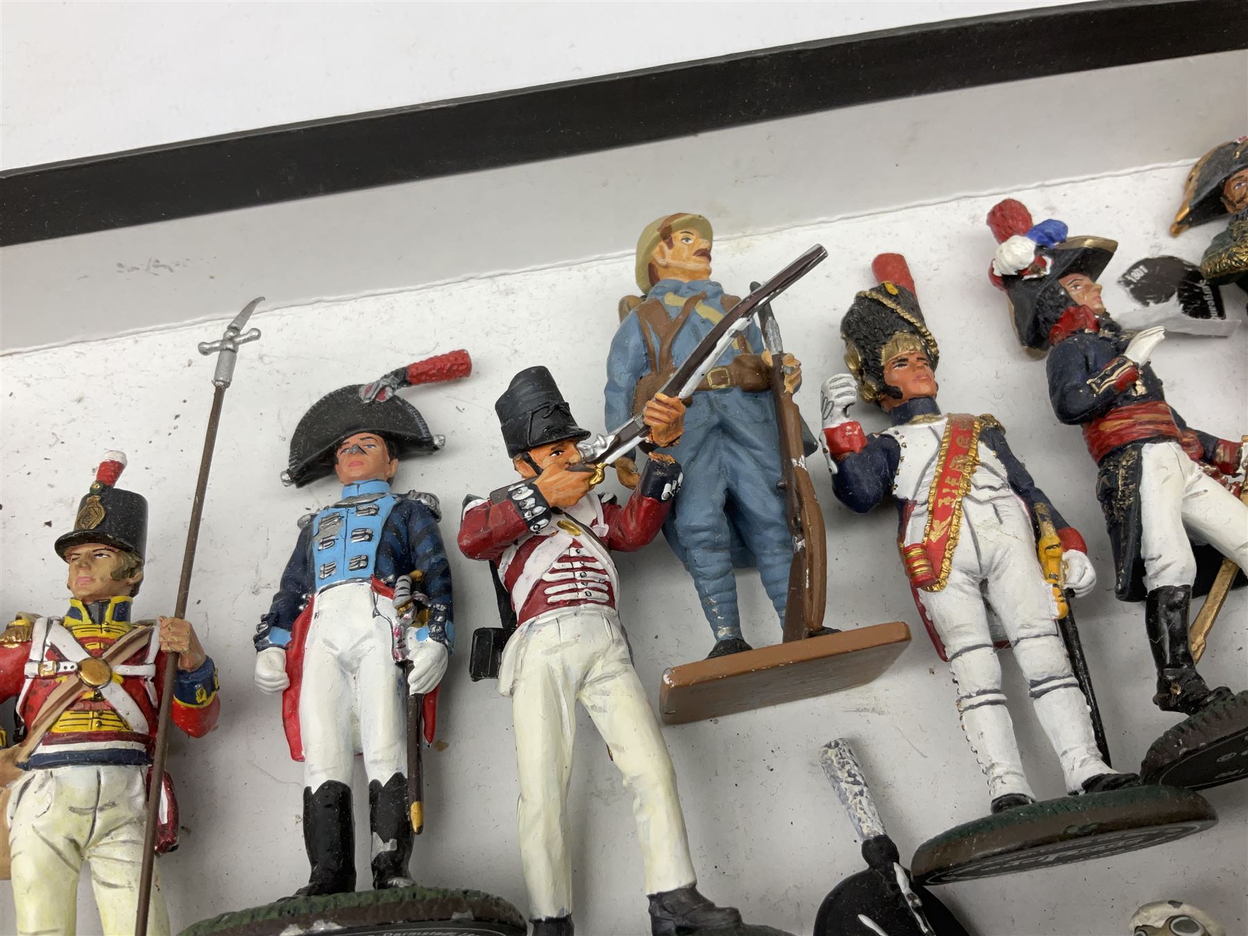 Thirty seven del Prado military figurines, foot soldiers including including Napoleonic War, WW2 etc