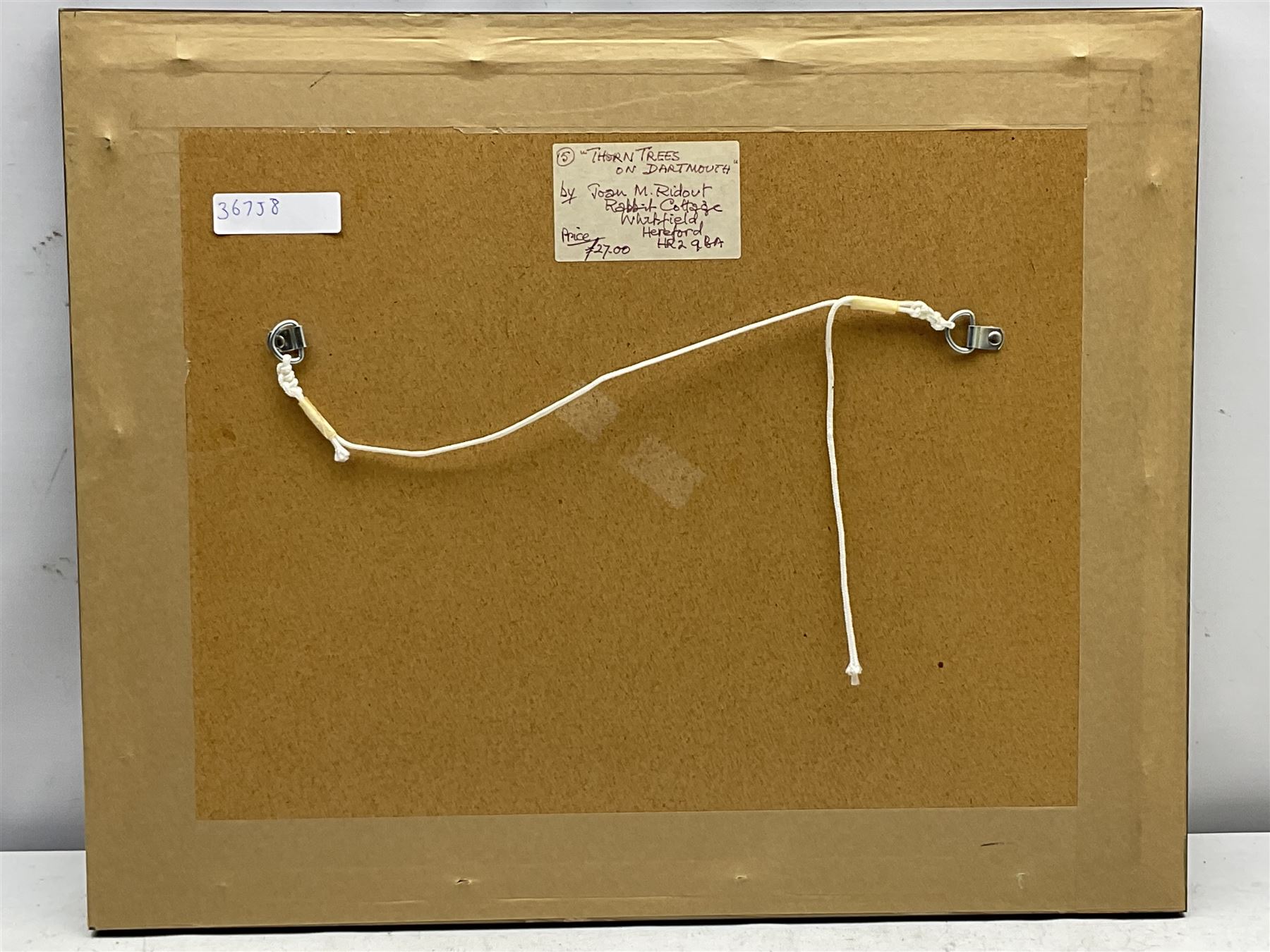 George Richard Lane Fox (1st Baron Bingley) (British 1870-1947): 'The Lake at Wothersome', watercolour unsigned, labelled verso 13cm x 22cm; Joan Ridout (British 20th century): 'Thorn Trees on Dartmouth', watercolour signed 22cm x 32cm; English School (20th century): Tree Landscape, watercolour signed with monogram 25cm x 35cm (3)