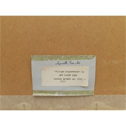 Amy Paget Kemp (British exh.1895-1919): Village High Street, watercolour signed 24cm x 29cm