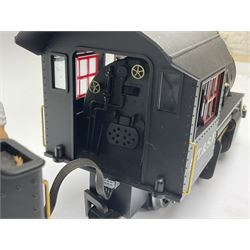 LGB (Lehmann Gross Bahn) G scale, gauge 1 2-4-0 steam locomotive, No 20231, in Santa Fe black livery, numbered 1217, unboxed