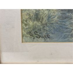 John C Syer (British 1844-1912): Rigg Mill near Whitby, watercolour signed 47cm x 72cm