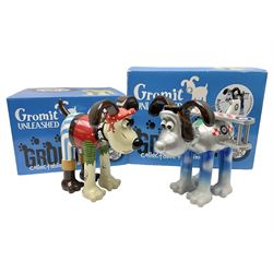 Wallace & Gromit - Gromit Unleashed: two Aardman Animations The Grand Appeal 'Gromit Unleashed' figures comprising Salty Sea Dog and Bristol Bulldog, both with boxes