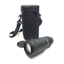 Sigma for Nikon camera lens, 'SIGMA 70-200mm 1:2.8 APO DG HSM', housed in a carry case