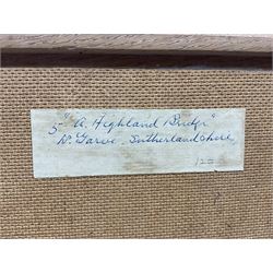 Owen Bowen (Staithes Group 1873-1967): 'A Highland Bridge - Sutherlandshire', oil on board signed, original title label verso 40cm x 50cm