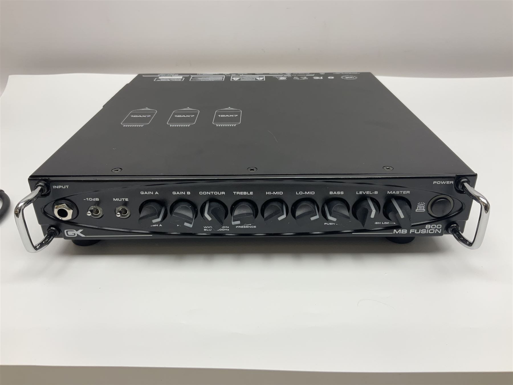 Gallien Krueger MB Fusion 800 amplifier still in factory packaging and delivery box; with additional RFB-111 remote foot controller