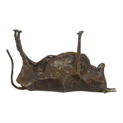 After Pablo Picasso (Spanish 1881-1973): bronze Andalusian bull, H14cm