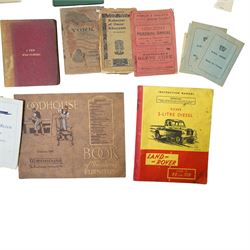 1958 Instruction Manual for Land Rover Series II 88 and 109, Victorian volume 'A Few Wild Flowers' with pressed leaves and descriptions, Hodgson's Pickering Annual 1913, 'Some People of our Town' by Spectator 1943, pub. Malton Gazette, early catalogue for Woodhouse Furniture etc