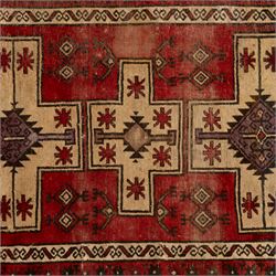 Four Persian rugs, Turkish Anatolian rug, 194x131cm, Turkish Anatolian prayer rug  136x78cm, Persian Gabbeh prayer rug 88x67cm, Caucasian Kazak rug 152x100cm (4)