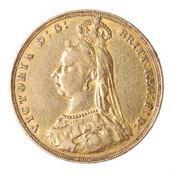 Queen Victoria 1887 gold full sovereign coin