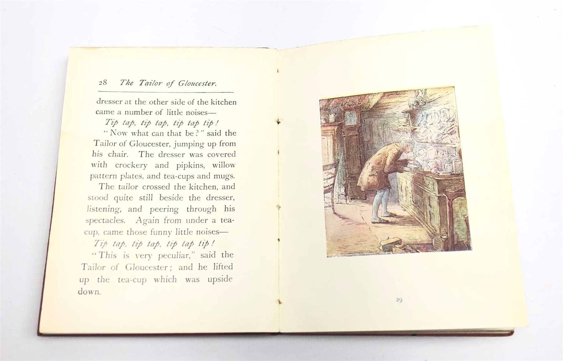  Beatrix Potter: The Tailor of Gloucester. 1903 first published edition second printing.  