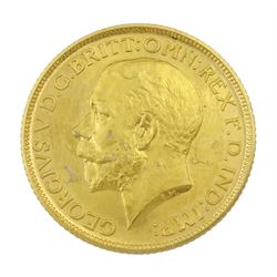 King George V 1911 gold full sovereign coin