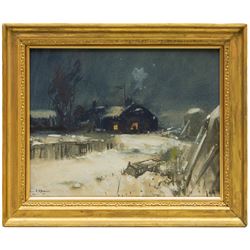 Frank Henry Mason (Staithes Group 1875-1965): 'Wireless on the Shardlow Farm (Sneaton Whitby)', watercolour and gouache signed 18cm x 23cm
Provenance: David Duggleby Ltd. c1997