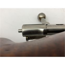Early 20c Swedish 6.5mm bolt-action service rifle inscribed Carl Gustafs Stads Gevarsfaktori 1904; with 74cm barrel and original Model 1896 knife bayonet with scabbard No.149918 L149cm overall. Deactivated to early specification so requires re-deactivation to modern standards SECTION 1 RFD ONLY