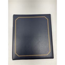 Stamp and coin covers, including 2006 'Her Majesty Queen Elizabeth II 80th Birthday' containing five pounds coin, first day covers relating to Diana Princess of Wales etc, housed in a ring binder folder