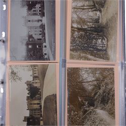 Five-hundred and thirty one late 19th and early 20th century real photographic postcards produced by J.T.Ross, depicting  daily life, village scenes, landmarks and street views of Whitby, the surrounding villages and South Teeside, including fifty-two modern copies, all housed within three postcard albums and accompanied by four copies of Ross, Photographer, Whitby 'The Life and Work of a Yorkshire Artist' by Colin Bullamore which provides a detailed overview of his life and work