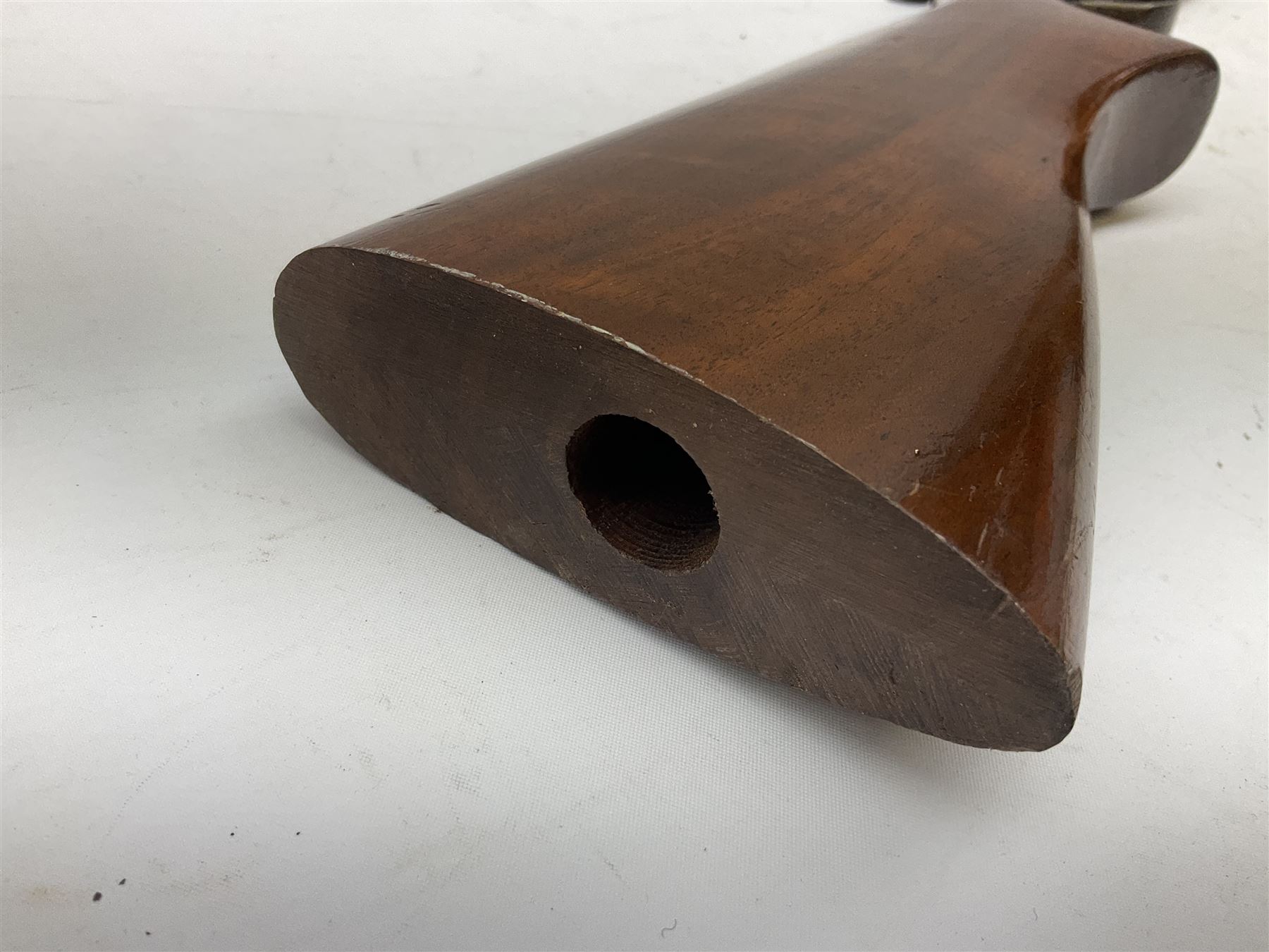 Canadian Cooey Model 84 .410 single barrel shotgun, the 66cm barrel with top lever opening and reduced walnut stock No.60692 L102cm overall SHOTGUN LICENCE REQUIRED