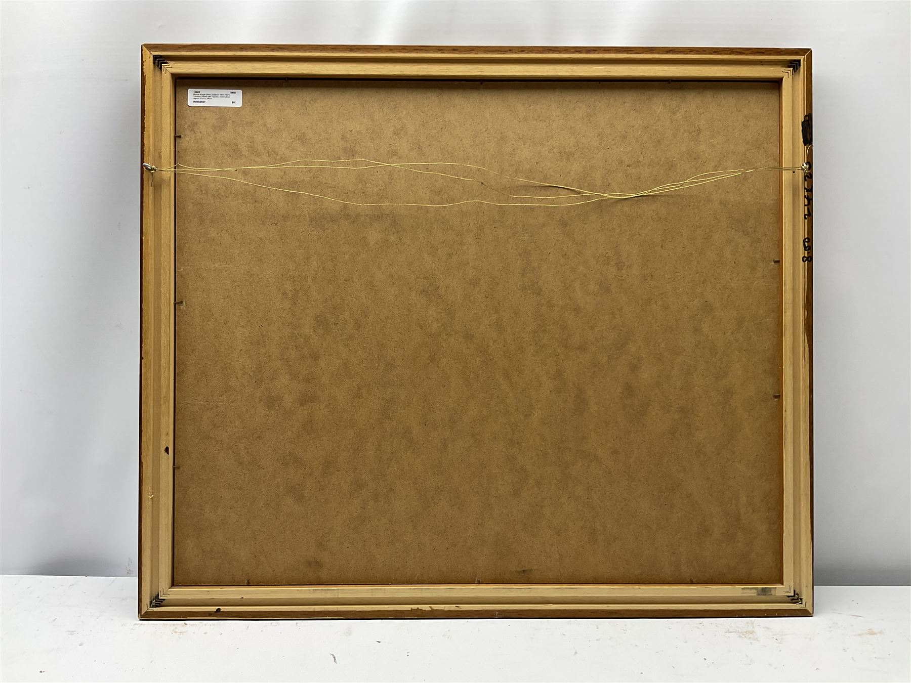 Maude Burge (New Zealand 1865-1957): Tunisian Street with Figures, watercolour signed 31cm x 39cm