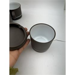 Hornsea Lancaster Vitramic Contrast pattern tea service, including coffee pot, jug, sugar bowl, cups saucers, etc together with other items of Hornsea Lancaster Vitramic