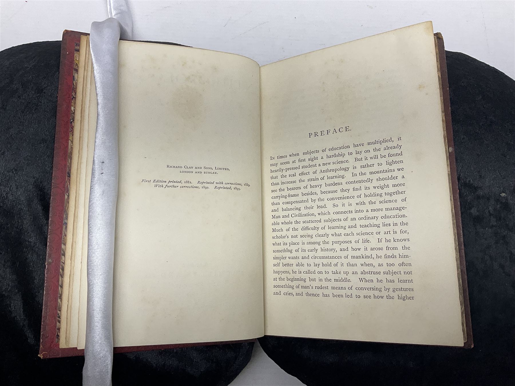 The Living Races of Mankind, two volumes, together with Alexander Winchell; Preadamites or a Demonstration of The Existence of Man before Adam and Edward B Taylor; Anthropology an introduction to the Study of Man and Civilization 