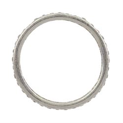 Platinum old cut diamond full eternity ring, total diamond weight approx 0.50 carat