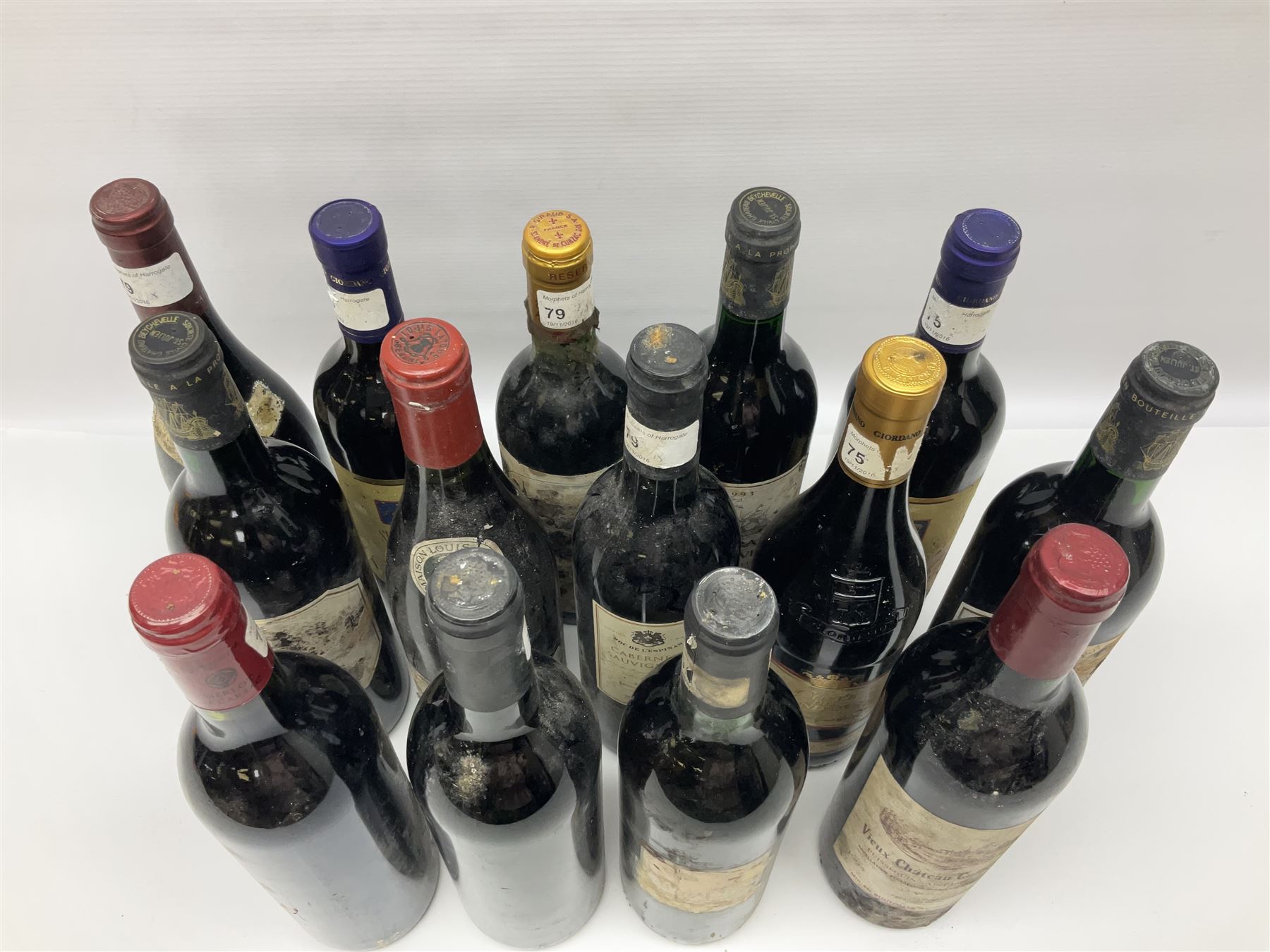 Mixed wine, including Roc de L'Espinas 2002, Cabernet Sauvignon, 2003 Merlot de Carsac, Castillo de Maluenda 1995 Calatayud etc, various content and proof (14)