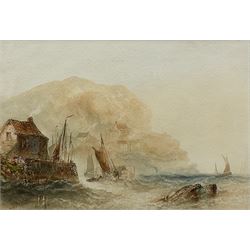 Joseph Newington Carter (British 1835-1871): Staithes, watercolour signed 16cm x 23cm
Provenance: part of a large North Yorkshire single owner life time collection of H B & J N Carter watercolours