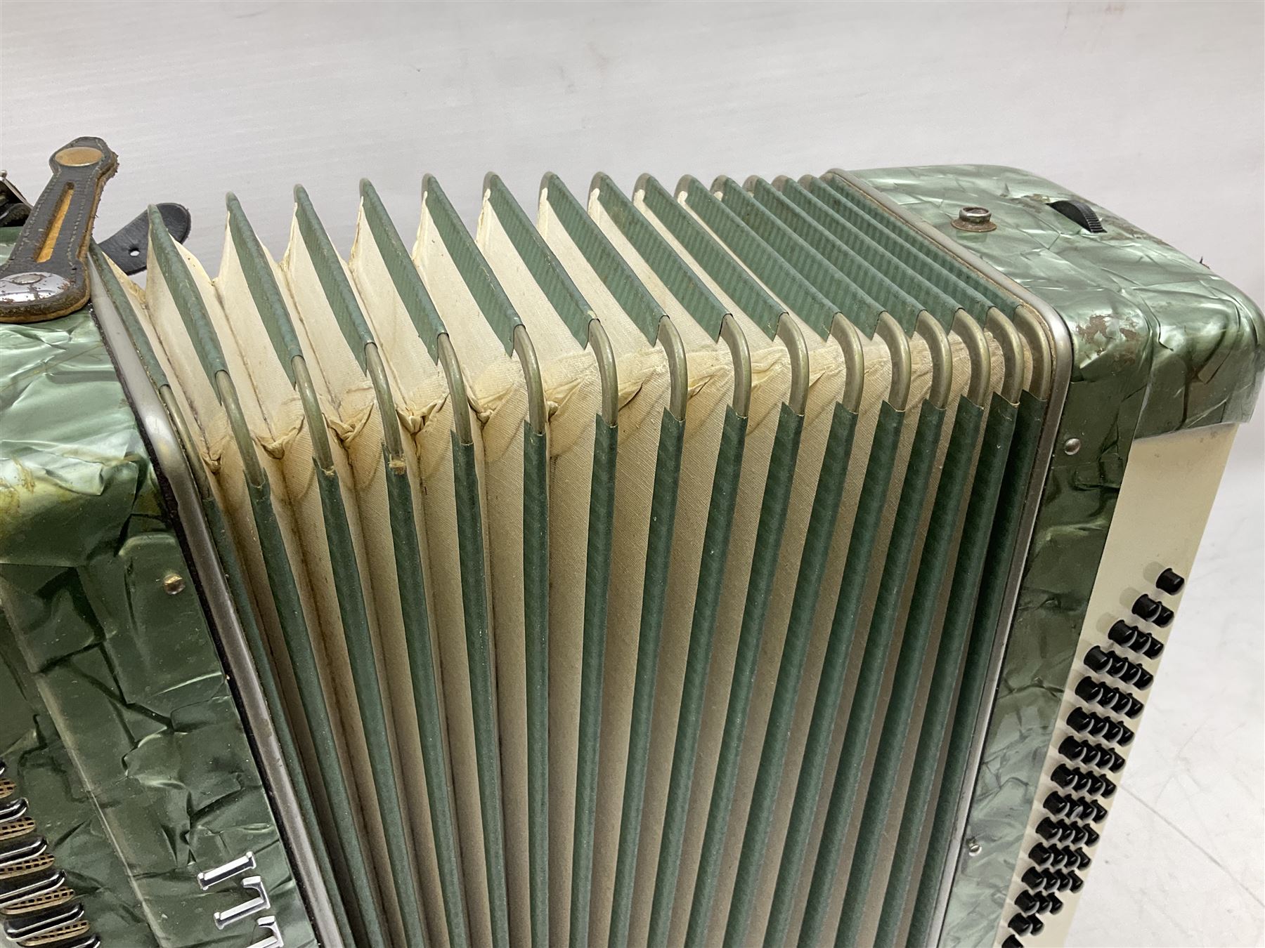 The Viceroy Junior Model Accordion in case, together with a Scandalli piano accordion 