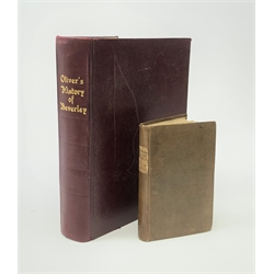 Oliver George: The History and Antiquities of the Town and Minster of Beverley. 1829. Uncut pages. Rebound in maroon leather with new end papers; and Greenwood John: Picture of Hull. 1835 (2)