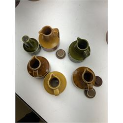 Collection of Hornsea Heirloom pottery, including storage jars, jugs and nine coffee pots