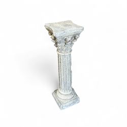 Small Cast Stone Corinthian Column