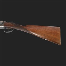 William Evans 12 bore double trigger boxlock ejector, side by side double barrel shotgun with 66cm (26